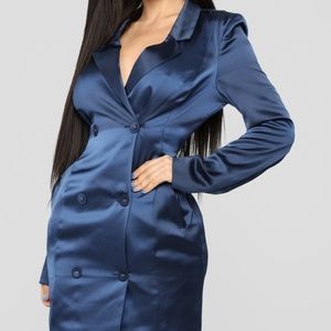 Professional Gal Satin Blazer Dress Size X-Large